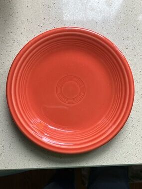 Set of 2 Fiestaware Persimmon small plates 7”